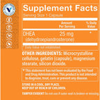 The Vitamin Shoppe DHEA 25MG, Hormonal and Healthy Aging (120 Capsules)