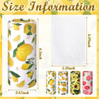 Zonon 8 Pcs Car Tissues Holder Round Box with Facial Tissue Bulk Fruit Multicolor Car Tissues Cylinder with 50 Sheets Face Towel Fit for Cube Boxes Christmas Round Tubes Cup Holder Container Travel