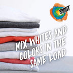 Shout Color Catcher Sheets for Laundry, Allow Mixed Washes, Prevent Color Runs and Maintain Original Clothing, 24 Count (Pack of 12)