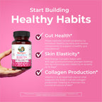 MaryRuth Organics Probiotic Beauty Capsules | Vegan Collagen Support | Anti Aging | Gut Health | Hair Skin and Nails Vitamins | Skin Care | Biotin | Non-GMO Project Verified | 60 Count