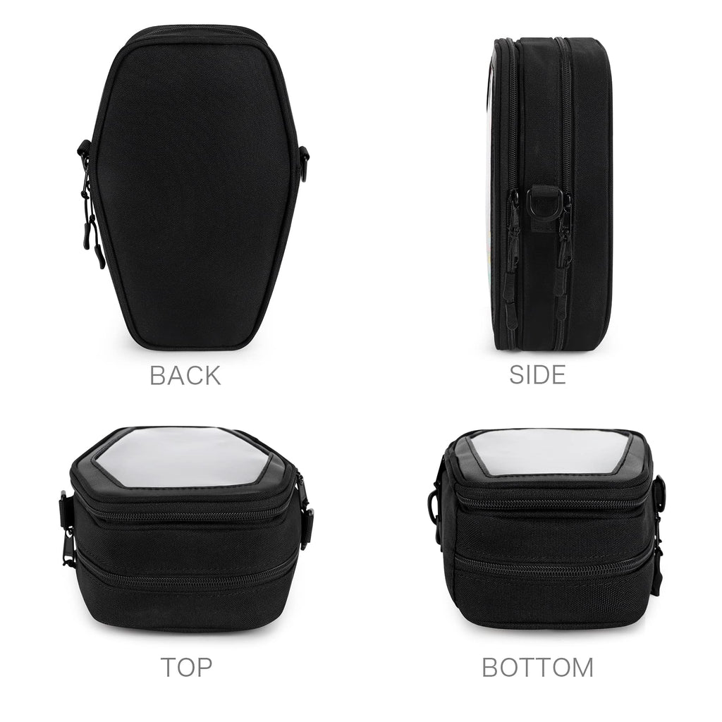 STEAMEDBUN Ita Coffin Purse with Insert Gothic Crossbody Bag for Halloween