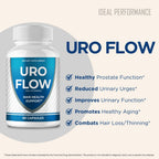 Uroflow for Men Capsules, URO Flow for Prostate Pills, Uroflow Supplement Caps - Maximum Strength, All Natural for Wellness & Comfort, Advanced Formula Overall Health & Wellness Reviews (2 Pack)