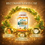 MYRELI Bitter Melon Supplement 1000mg - Vegan Gummies with Momordica Charantia Fruit, Natural Glucose Function Support, Gluten-Free, Soy-Free, Sugar-Free, Non-GMO Formula, 60 Plant-Based Chewables