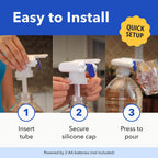 Magic Tap Automatic Drink Dispenser for Fridge, White, 3 Pack, No Spill