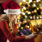 BONAOK Portable Bluetooth Karaoke Mic with Disco Lights for Adults & Kids