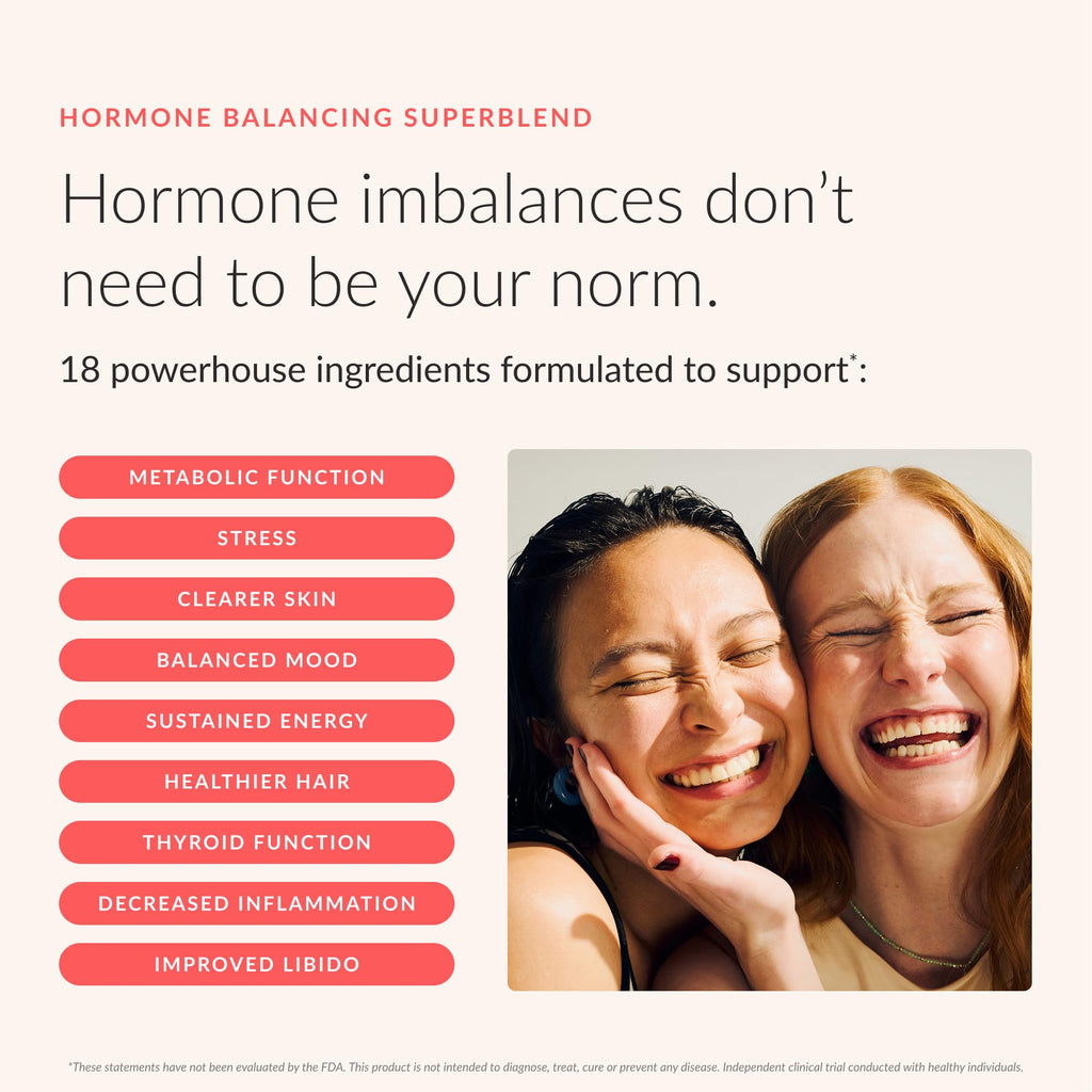 Beam Glow, Hormone Balance for Women, Cortisol Support for Women, Thyroid Support Powder with Selenium, Bromelain and Chasteberry, PMS Relief, Hair Skin & Nails, Health and Wellness Gift, Variety Pack