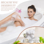 EXTALOW Spa Gifts for Women Bath and Body Gift Basket Valentines Day Gifts Coconut Lavender Home Spa Set Self Care Gift for Mom Sister Her Wife Birthday Gifts Spa Kit Care Package Thank You Gift