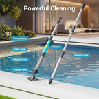MUTAOMWY Hot Tub Vacuum,Cordless Handheld Pool Vacuum Cleaner - Pool Cleaner for Inground Pools, for Hot Tubs and Spa,15 Gallons/Min Powerful Suction