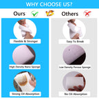 Magic Sponge Eraser, 100 Pack Melamine Foam Bulk Sponge Sheets - Bathroom, Oven, Shower, Glass, Dishes, Stove Top, Kitchen Sinks, Bathtub, Wall Tile, Baseboard Cleaner - White, Not Easily Rip