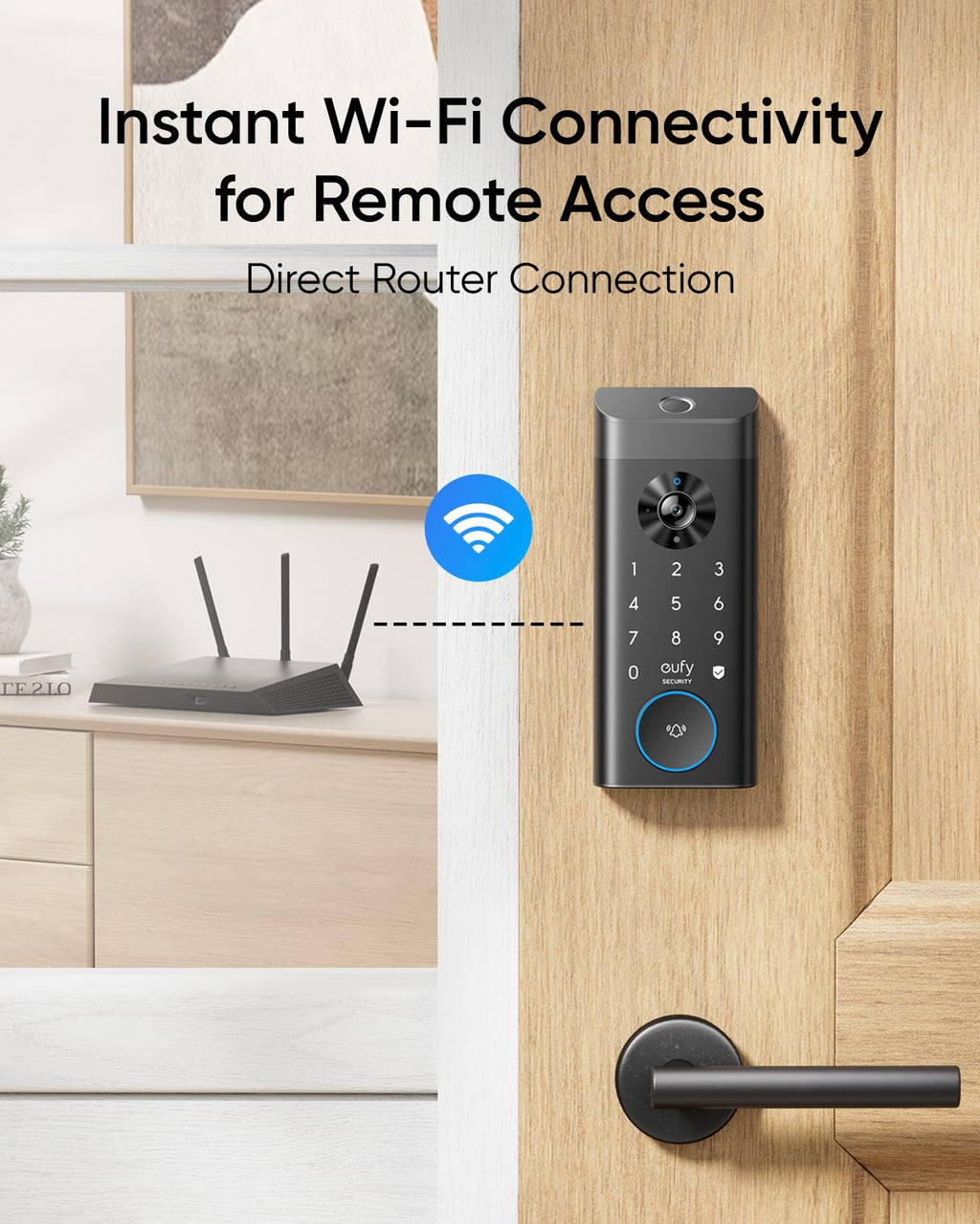 eufy Security Video Smart Lock E330, Keyless Entry Door Lock, 3-in-1