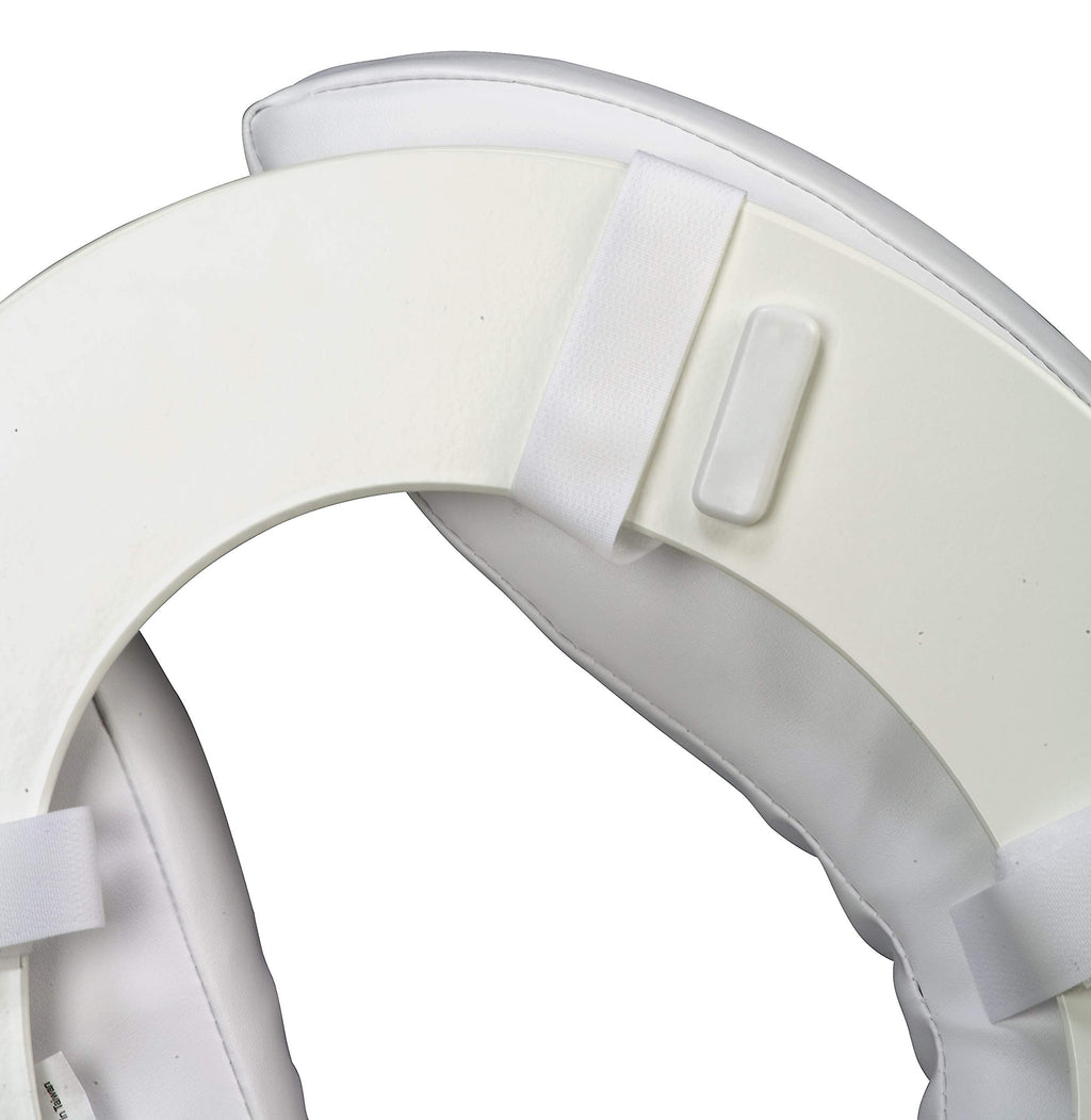 DMI Raised Toilet Seat Cushion and Cover to Add Extra Padding the while Relieving Pressure, Tear Resistant, FSA & HSA Eligible, 2 Inch Pad, White