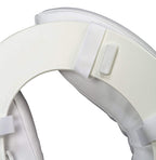DMI Raised Toilet Seat Cushion and Cover to Add Extra Padding the while Relieving Pressure, Tear Resistant, FSA & HSA Eligible, 2 Inch Pad, White