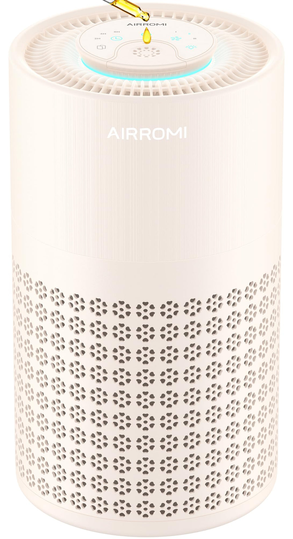 AIRROMI Air Purifier for Bedroom with A2001 Creamy Beige
