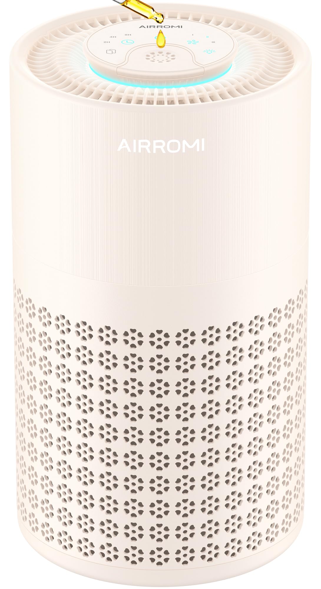 AIRROMI Air Purifier for Bedroom with A2001 Creamy Beige