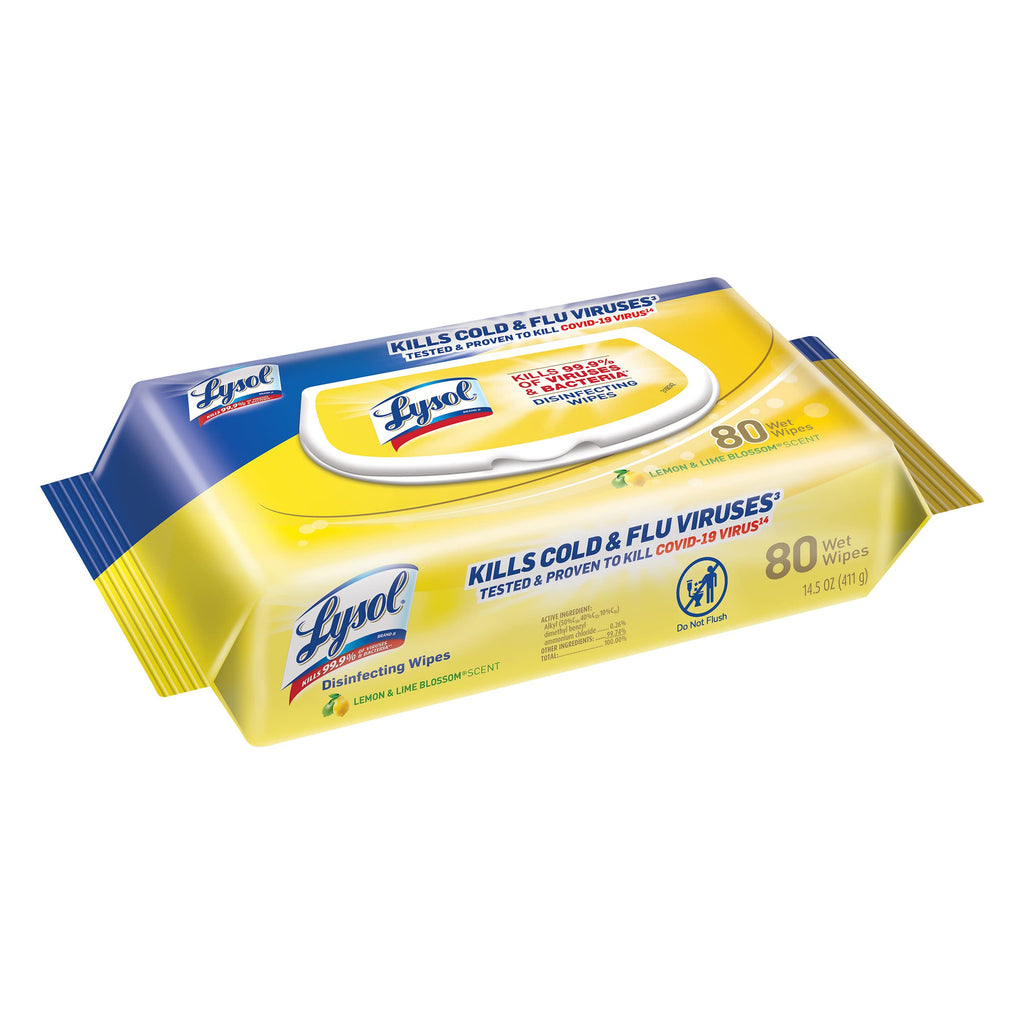 Lysol Handi-Pack Disinfecting Wipes, Brighter Horizon, Country Scent, (Pack of 4 - 320ct Total)