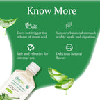 AloeCure USDA Organic Aloe Vera Juice Made Within 12 Hrs of Harvest - Pure Aloe Juice Natural Digestive Supplement to Support Digestion, Immune System and Balanced Stomach Acidity, 500ml Bottle