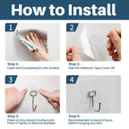 Antimbee 10-Pack All-Purpose Large Adhesive Hooks for Hanging, Banana Hook, Heavy Duty Adhesive Hooks 37 lb(Max), Sticky Wall Hook fit Home, Bathroom, Kitchen, Office and Outdoor