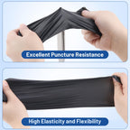 JMU 200 Black Nitrile Gloves Small, 3.5Mil Disposable Gloves Latex-Free