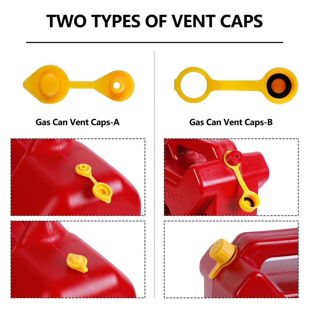 Long Gas Can Spout Replacement Kits, Gas can nozzle (6 Pack-Yellow)