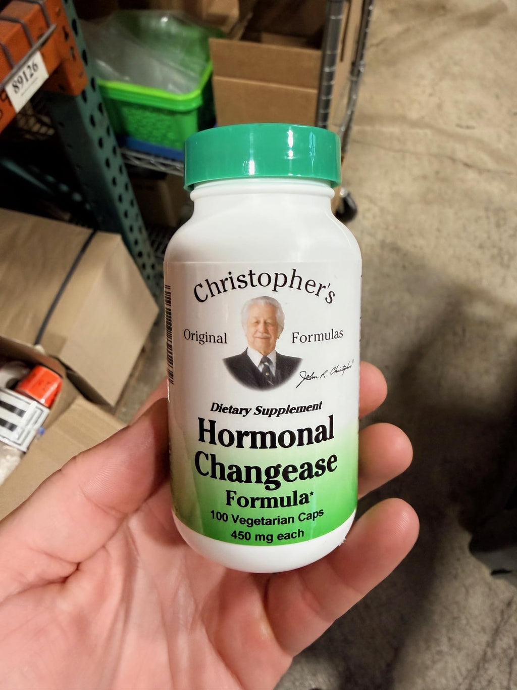 Christopher's Original Formulas Hormonal Changease Formula – 450 mg – 100 Vegetarian Capsules – Herbal Menopause Support