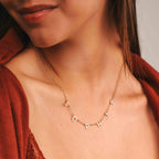 TRANGEL Multiple Initial Necklaces for Women,Custom Name Necklace Personalized,18K Gold Plated Choker Name Necklace Dainty Customize Letter Necklace for Girls