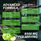 Asumtal Creatine Monohydrate Gummies Complex 8500 MG for Men & Women, Creatine Monohydrate Supplement for Muscle Growth, Strength & Energy Support, Pre Workout Gummies 120 Count Green Apple Flavor