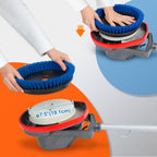 HHQ Commercial Scrub Brush for Orbital Floor Scrubber, Compatible with Oreck Orbiter XL ORB550MC, Bissell BGEM9000, 12" Diameter, Medium-Duty Brush, Blue