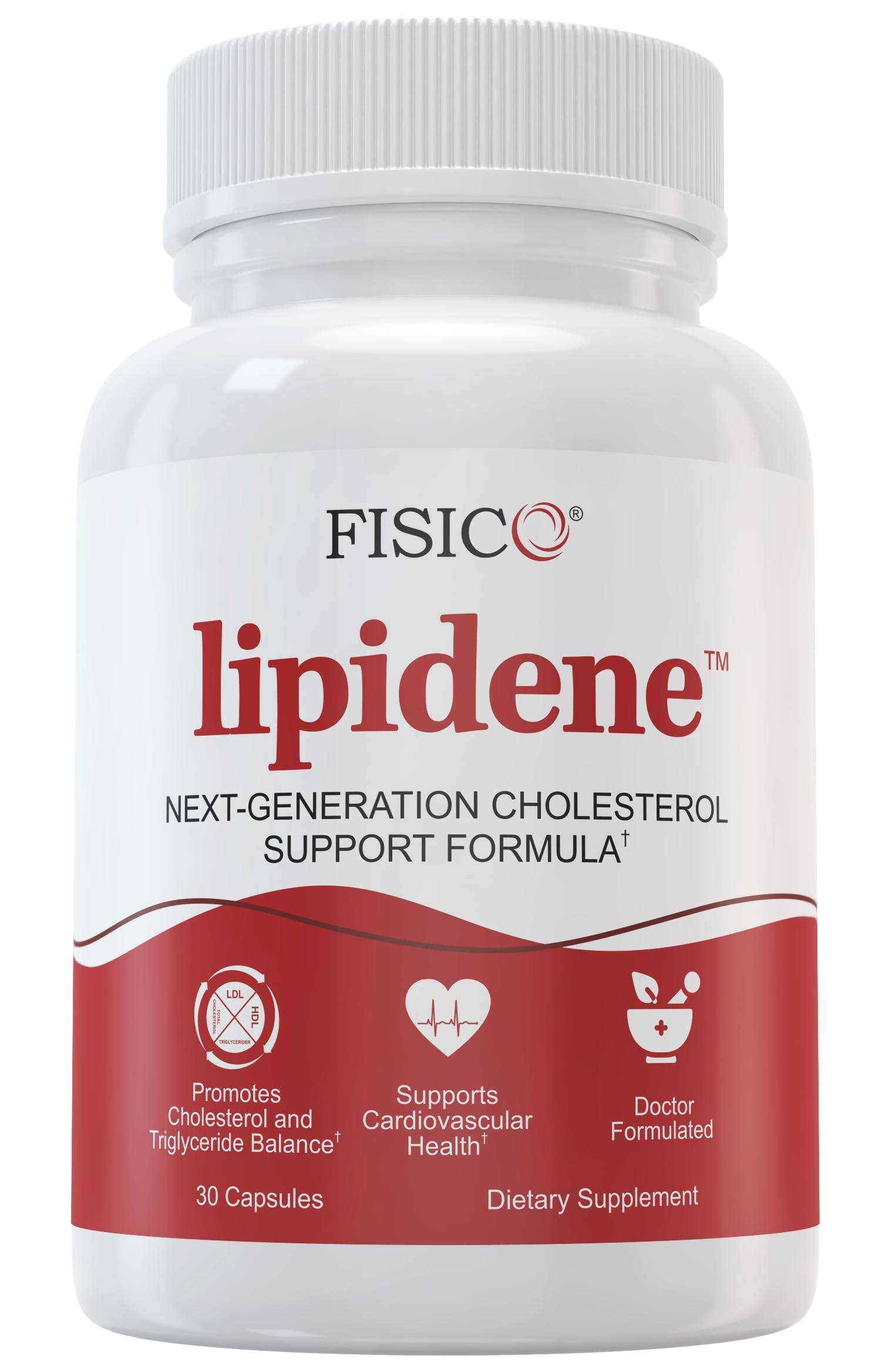 LIPIDENE Cholesterol Support & Heart Health Supplement – Lipid Balance, Cardiovascular Function, Heart Health, Circulation and Arterial Wellness. Contains Bergamot & Olive Fruit Extract – 30 Capsules