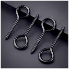 ZAUGONTW 5 Inch Eye Hooks, Large Eye Bolts Screw in Hooks, 10 Pcs,