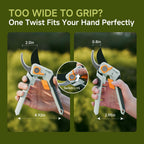 PrunePro® 8.2" Pruning Shears Ultra Sharp Lightweight Bypass Plant Clippers