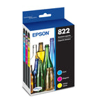 Epson 822 Genuine Ink Standard Capacity Color Cartridge 4-Pack T822520