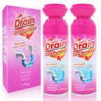 Foaming Drain Cleaner, Foam Drains Sink Cleaner and Deodorizer, Wild Tornado Drain Clog Remover for Kitchen Sinks, Shower Drains, Tubs (2 pcs)