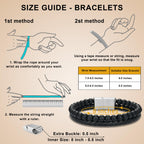 LUXEJEW Mens Bracelet - Leather Beaded Bracelets for Men Matte Agate Beads J Initial Bracelet for Mens Jewelry Fathers Day Ideas Gifts for Grandpa Dad Son Birthday Gifts for Men Husband Boyfriend