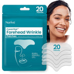NURIVE Advanced Wrinkle Patches 20ct Smile Line, Frown Line Wrinkle Patches for Facial Korean Skin Care Face Wrinkle Tape Invisible Overnight with Retinol & Collagen (Large (Forehead))
