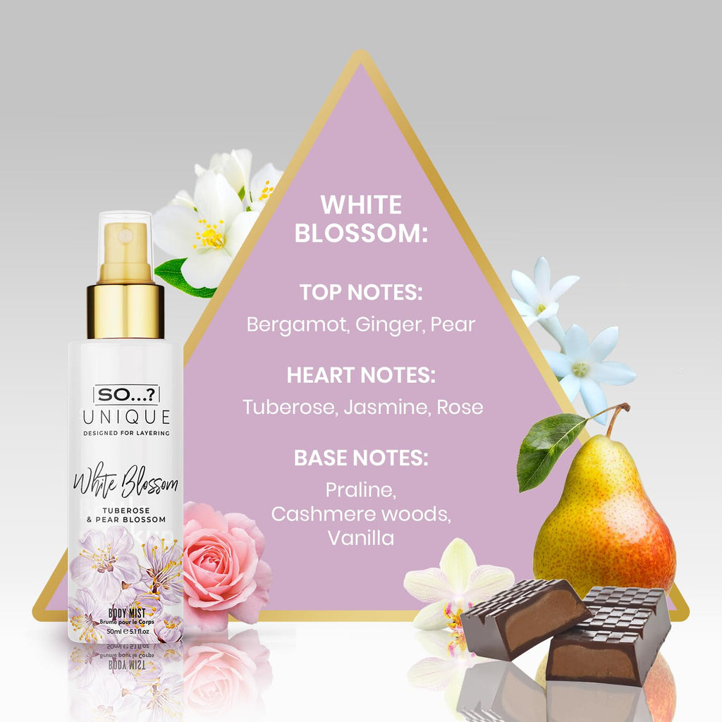 So���? Unique Body Mist Set - Perfumes for Women with Fresh, Floral, Sweet Scents - 6 Hour Wear Body Spray for Women - Travel Size Gift Set - 6 pcs