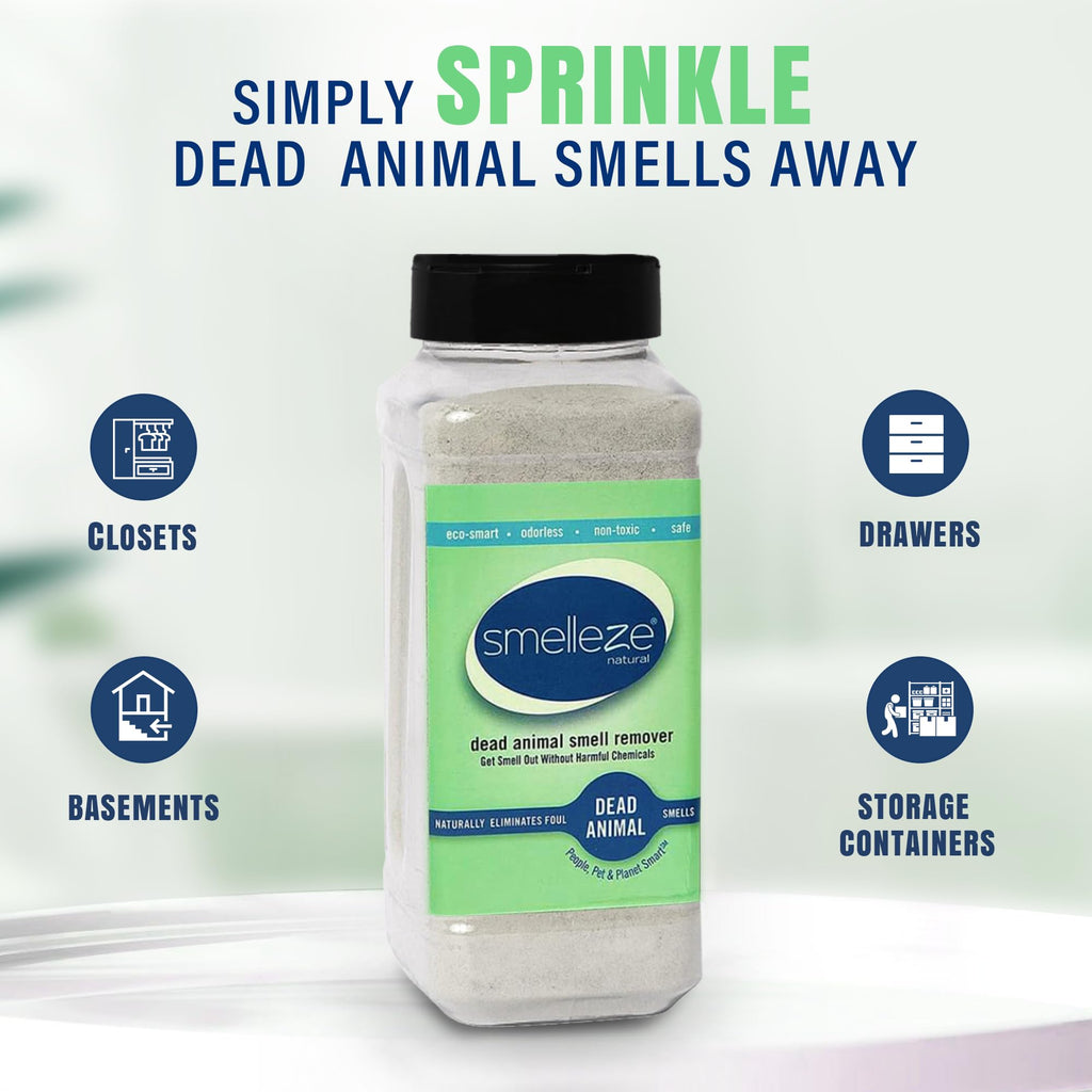 SMELLEZE Natural Dead Animal Odor Removal Powder - 2 lb. Bottle