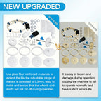 Upgraded Pool Cleaner Rebuild Repair Replacement Fit for Polaris Zo-diac Automatic 280 TR28P with Wheel, Tire, Drive Shaft, Turbine Bearing, All Purpoe Bag, Sweep Hose, Wheel Bearing, Tailsweep Pro