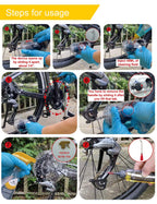 Ultrafashs Bike Cleaner kit,Perfect kit to Clean/Protect/Lube Bicycle,with Chain Scrubber,Cleaning Brush Tool,Wet Lubricant(2oz),Degreaser(10oz)