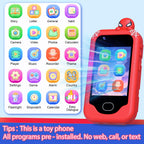 Gocina Kids Smart Phone， Toddler Christmas Birthday Gift for Age 3-10, Touchscreen Kids Cell Phone Toy with Cameras, Learning, Music, Games and 32 GB Card