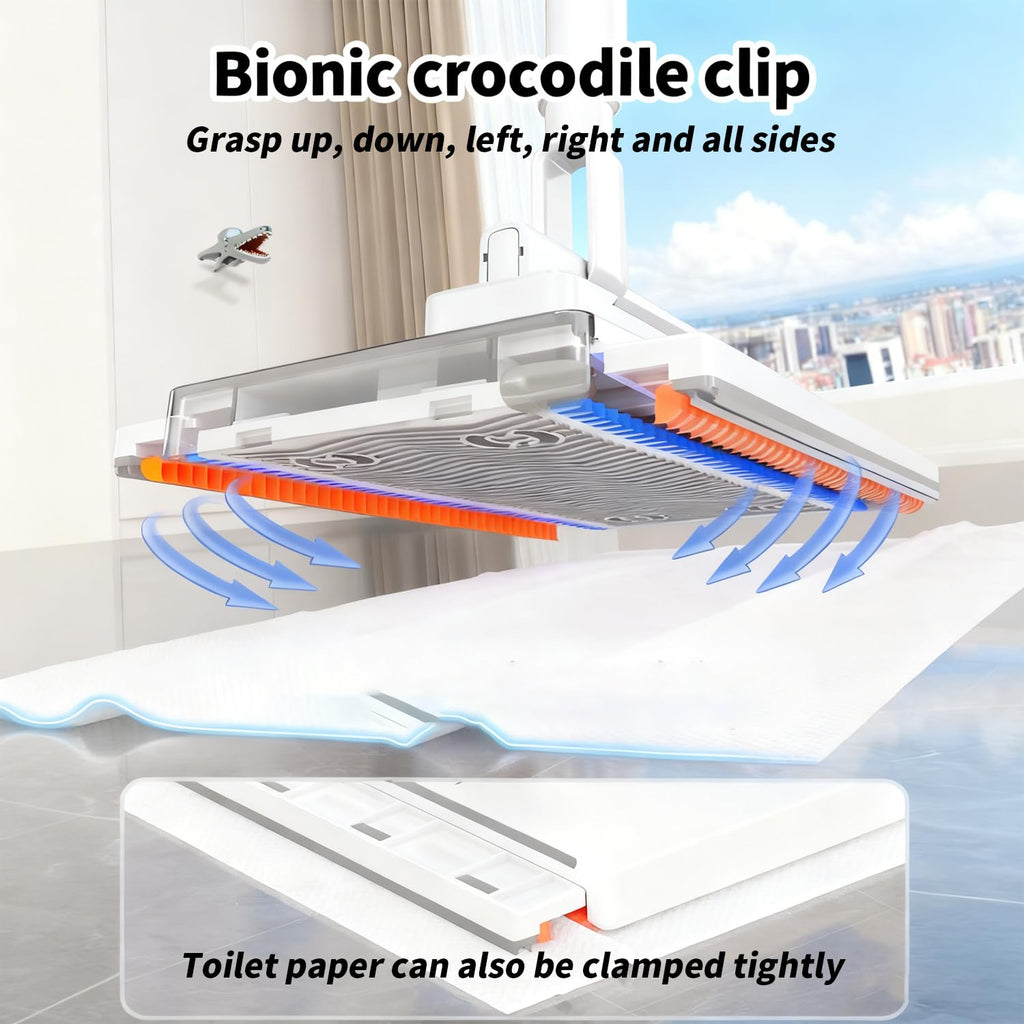 Snap Grip Mini Mop, Cloth Changing Mini Mop, 39 Inch Zero Touch Disposable Lazy Mops with 5 Refill Cloths, Wash-Free Minis Mops for Wet/Dry Floors, Tile, Corners, Home Kitchen Cleaning Essentials (1)