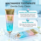BodyAccel Niacinamide Whitening Toothpaste, Niacinamide Intensive Whitening Toothpaste with Natural Gentle Care Deep Stain Removal Clean Peach Flavor, Improves Gum Health, Fresh Breath (1)