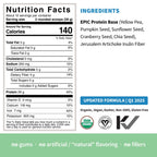 Plant Based Protein & Superfoods Powder, Original, Unflavored | Organic Protein Powder, Vegan, Non Dairy, Non-GMO, Gluten Free, Sugar Free, Perfect Keto Drink Mix (1 lb)