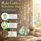 400 PCS Suncatcher Making Kit for Adults - Crystal Beads & Prism Accents with Hanging Cord, Adult Art Craft Supplies | Hanging Rainbow Maker for Home Window Garden Decor & Gifts