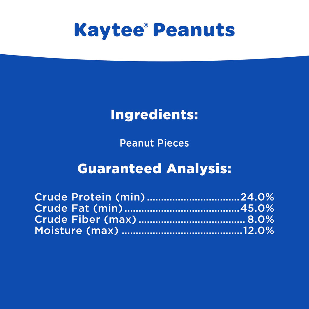 Kaytee Peanuts Wild Bird Food, High in Fat and Protein, 11 Pounds