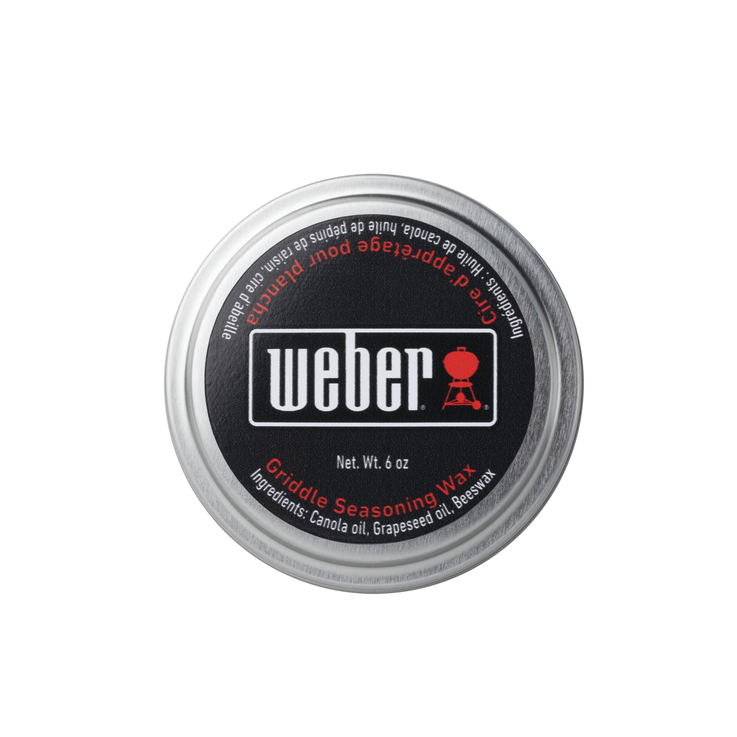 Weber Griddle Seasoning Wax – Natural Grapeseed Oil, Canola Oil & Beeswax Blend for Non‑Stick Griddle Seasoning