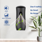 Automatic Air Freshener Spray Dispenser (2-Pack), Free Standing or Wall Mounted Adjustable Aromatherapy Machines for Home, Indoor, Bathrooms, Offices, Hotels and Commercial Places (B-01)