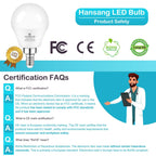 8 Pack E12 LED Ceiling Fan Light Bulbs 6W, 60W Equivalent 5000K Daylight