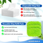 Ashsajkd 8Pcs for Swiffer Reusable Dry Sweeping Cloths Microfiber Wet Mop Pads Compatible with Swiffer Sweeper Mop ,Replacement Wet Mopping pad Refills & for Swiffer Sweeper Mop