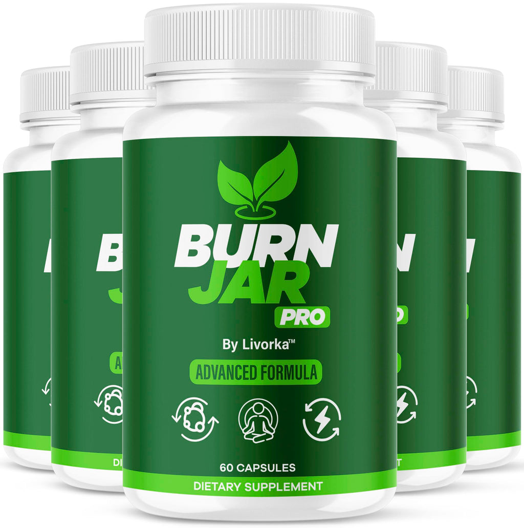 (5 Pack) Burn Jar Pro - BurnJar Pink Salt Capsules Pro, Official Advanced Formula Supplement Pills Natural Ingredients Reviews, 300 Capsules for 5 Months