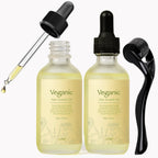 Vegan Natural Hair Growth Oil Kit, Vegan Hair Growth Oil Kit with Rosemary Oil, Castor Oil, Argan Oil, Raw Batana Oil, Vegan Hair Oil for Hair Growth, 2 Pieces